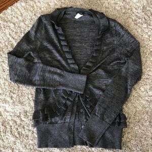 J.Crew Ruffle Cardigan